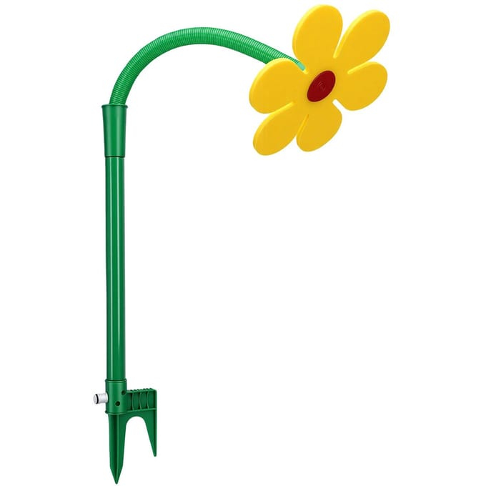 Daisy Sprinkler Gek Dansende Bloem Gazonsproeier voor Tuin Gazon Honden Spelend Geel yellow