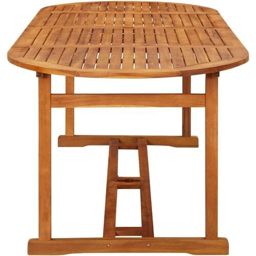 vidaXL - Tuintafel - 220x90x75 - cm - massief - acaciahout