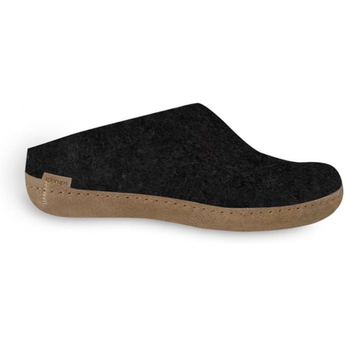Glerups Slip-on leather sole b 02-charcoal