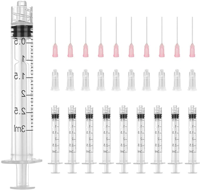 Solidchoice - Set van 10 Plastic Spuiten met Blunt Needles voor Precisie