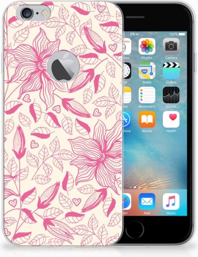 Apple iPhone 6 Plus | 6s Plus TPU Case Pink Flowers