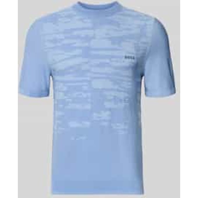 regular fit T-shirt van viscosemix model 'KN_Globe TS'