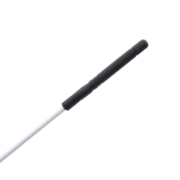 Trombone stalen schoonmaakstaaf, stok, plastic handvat, accessoireonderdeel white