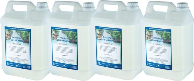 Shampoo Zen Moment 5 Liter - set van 4 stuks - Navulling - Voordeelverpakking - Haarverzorging