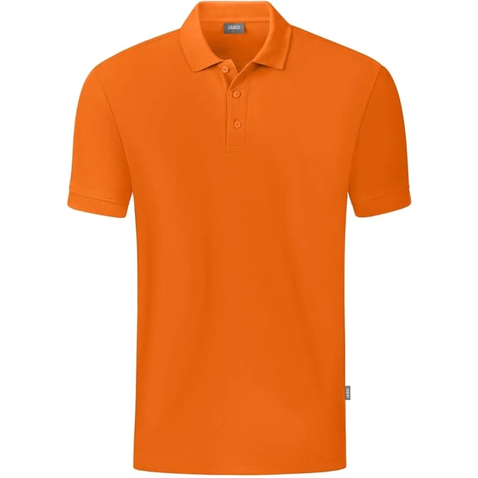 Jako Organic Polo Heren - Oranje | Maat: M
