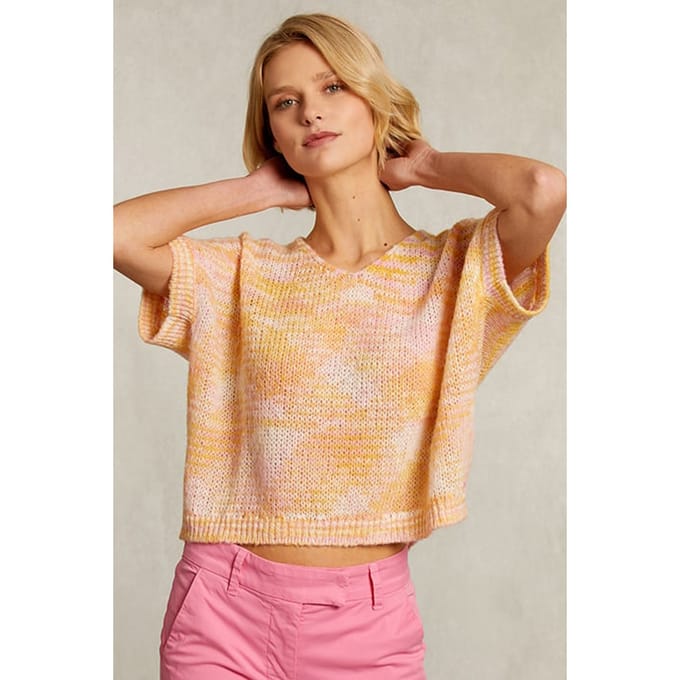 River Woods Pink Orange Striped Tank Top Größe: S/M | Strickpullover Outlet | Damen | Orange