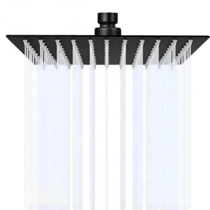 DnA® Douche - Douchekop - Doucheset - Douchekop Met Filter - Zwart - 25cm x 25cm x 2cm