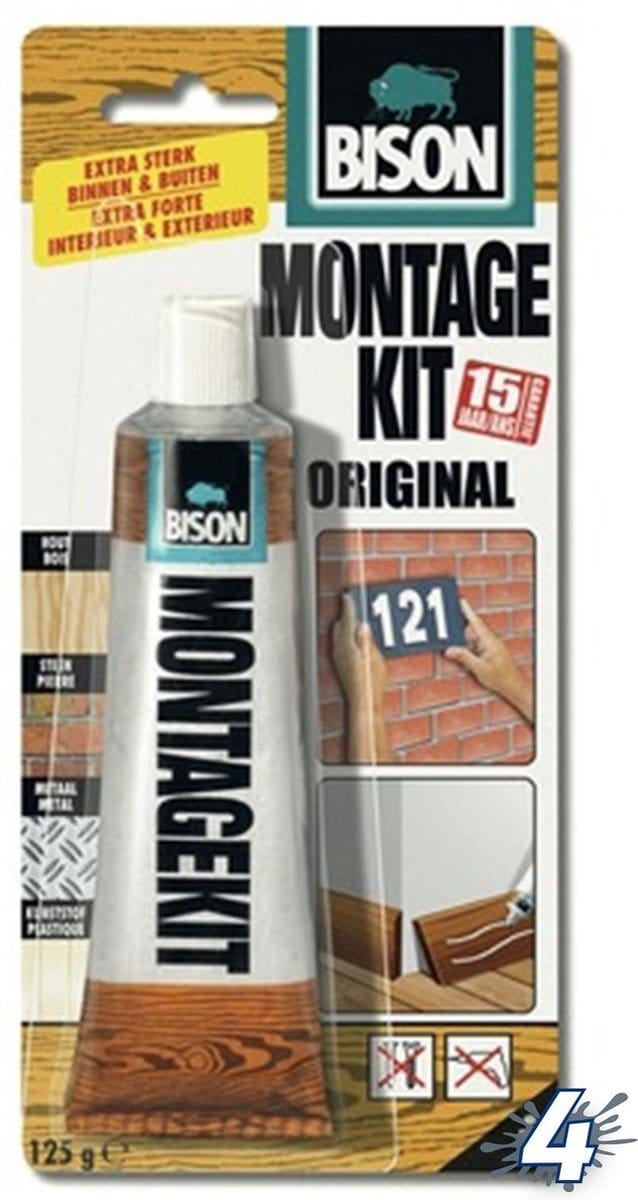 Bison montagekit original losse tube - 125 gram