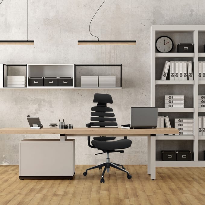 ERGO LINE II PRO | Stof - Professionele bureaustoel Zwart