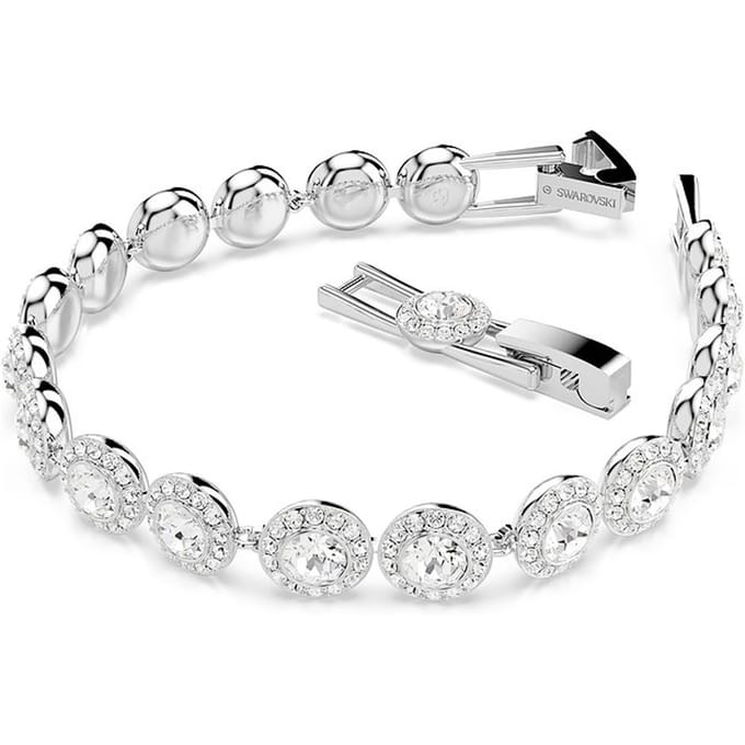Swarovski 'Una' Dames Basis Metaal Armband - Zilver 5682279