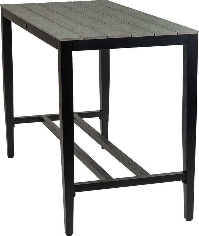 Bartafel Cyprus 150x75cm | Grey | Polywood & Aluminium