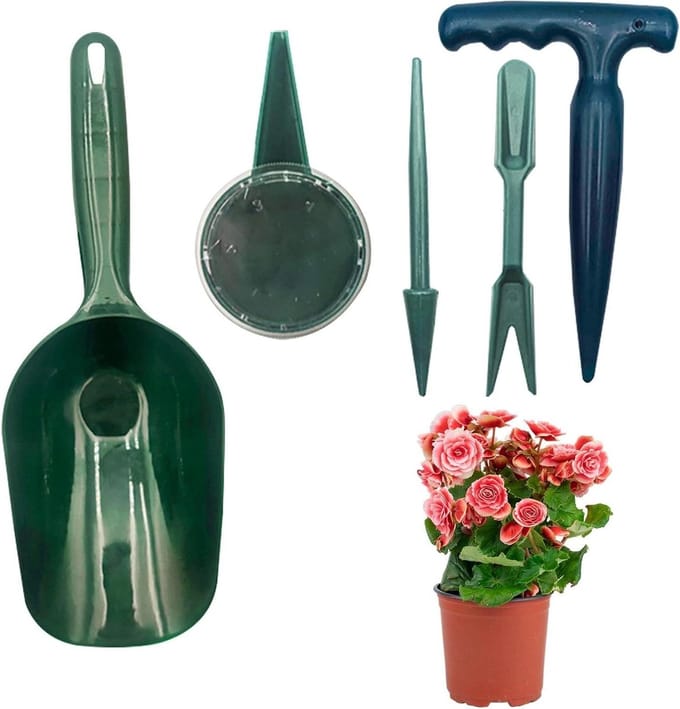 Zaad Dispenser Set - Planten Hulpmiddel - Efficiënt Zaaien - Compleet Gereedschap - 38 cm Lengte - Groen