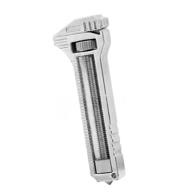 Compacte Ti Multitool Mini Verstelbare Sleutel Flesopener Nageltrekker Draagbaar Multifunctioneel Gereedschap white