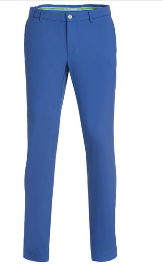 Alberto Golf Ian 3xDry Coole Chino Broek - Blauw - Maat 50