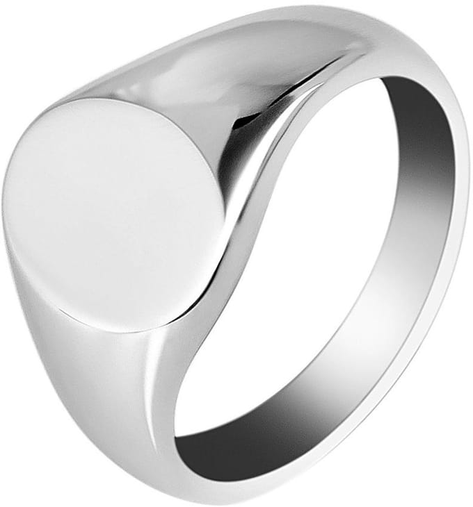 AKZENT Akzent unisex ring Pietro, zilverkleurig, duurzaam