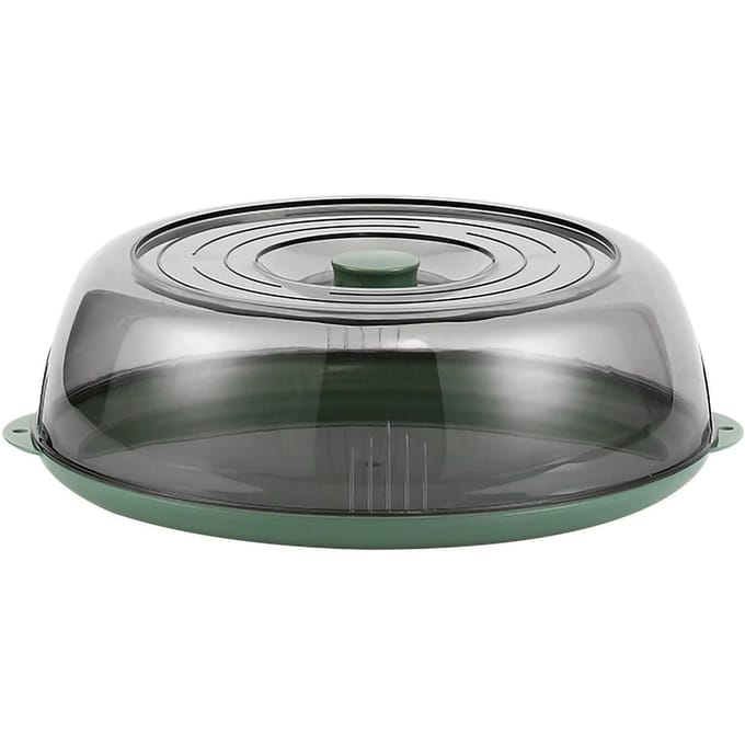 Magnetron Bordaafdekking Transparant Magnetron Deksel Stapelbare Voedselbewaarafdekking voor KeukenGeel groen