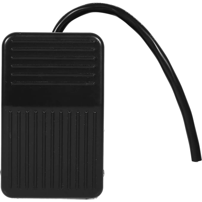 220V / 380V Elektrische Stroom Plastic Voetpedaal Schakelaar Aan Uit Bediening Zwarte Kleur   10cm Snoer black