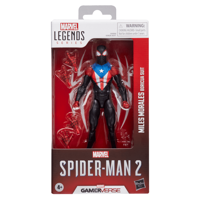 Hasbro Marvel Legends Series Gamerverse Miles Morales Boricua Suit Spider-Man Action Figure