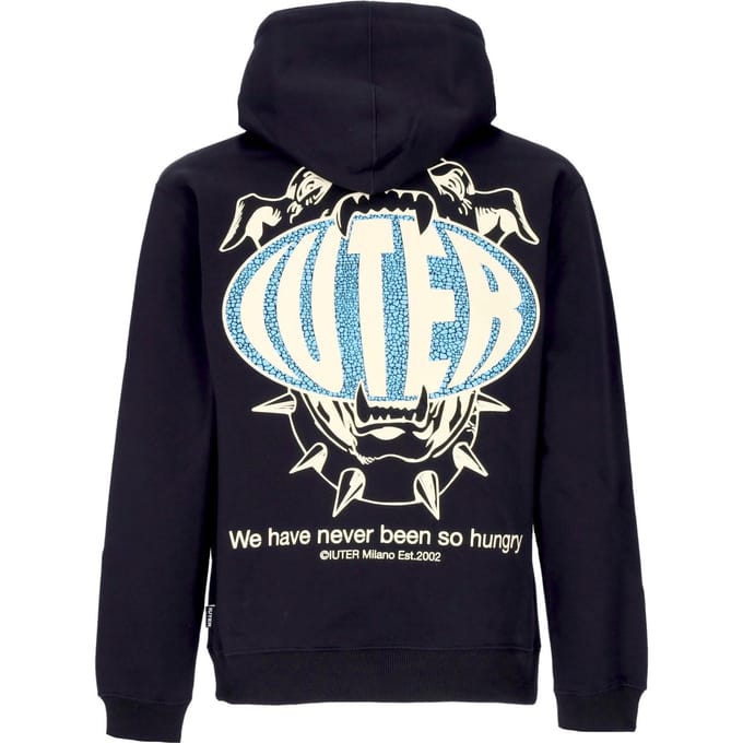 Hungry-hoodie voor heren zwart