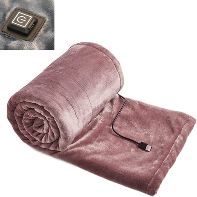 Verwarmde Deken - Elektrisch Plaid - Extra Warmte - Drie Temperatuurstanden - 180 x 80 cm - Roze