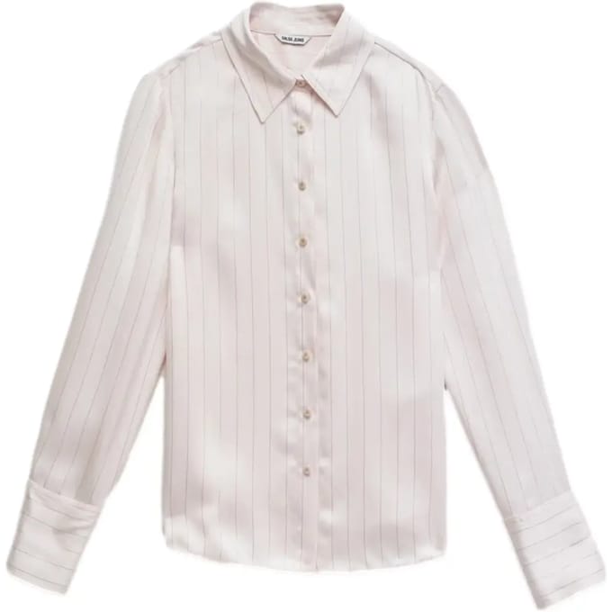 Gestreepte satijnen blouse dames Salsa Jeans