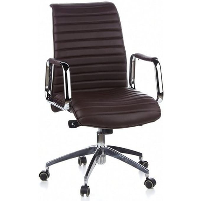 hjh office Aspera 10 - Bureaustoel - Nappaleder - Bruin