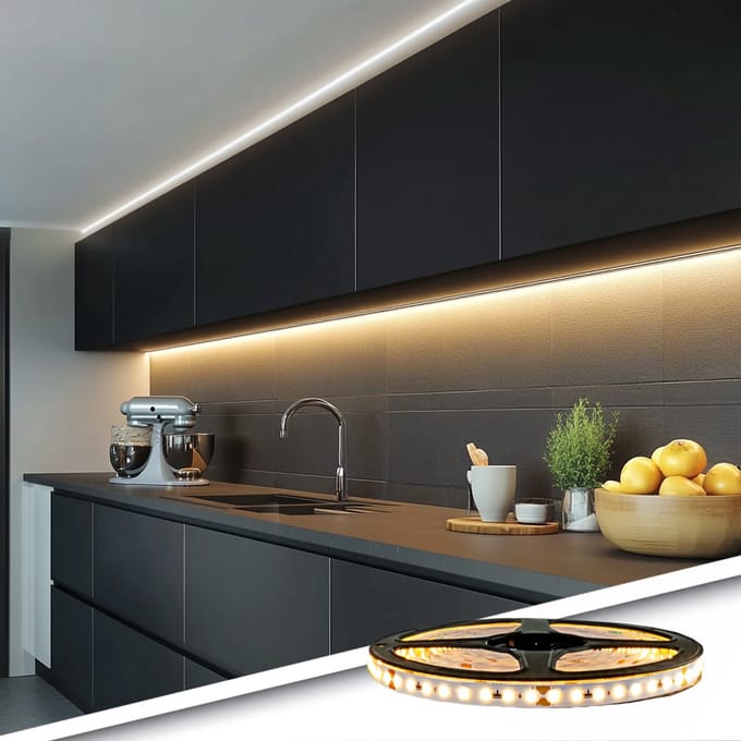 Led strip 4 meter - Warm Wit Basic 240 leds - Complete set