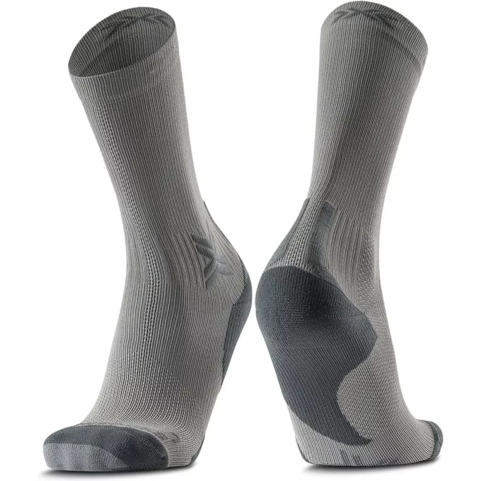 X-Socks Run Discover Crew Hardloopsokken Raincloud/X Zwart 45-47