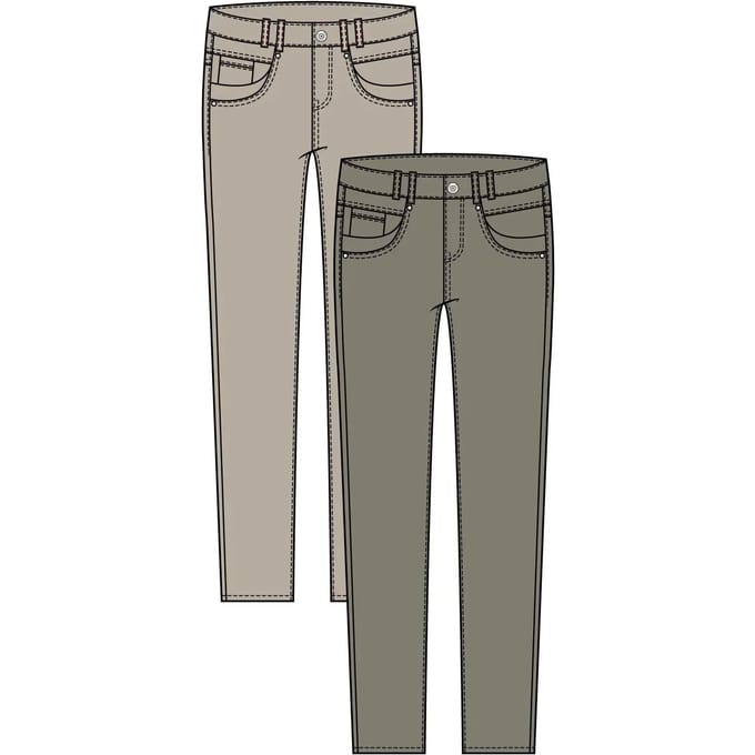 Dames skinny jeans met hoge taille Pulz Jeans Rosita