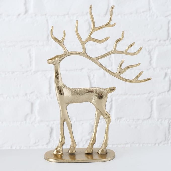 Boltze - Hert - Rendier - Trollah - Goud - 16x24cm