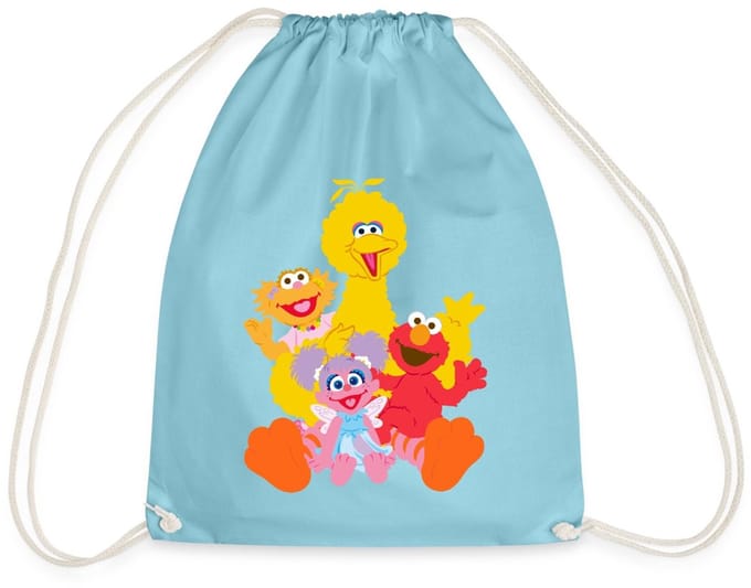 Sesamstraat Bibo Elmo Sina Abby Cadabby Gymtas