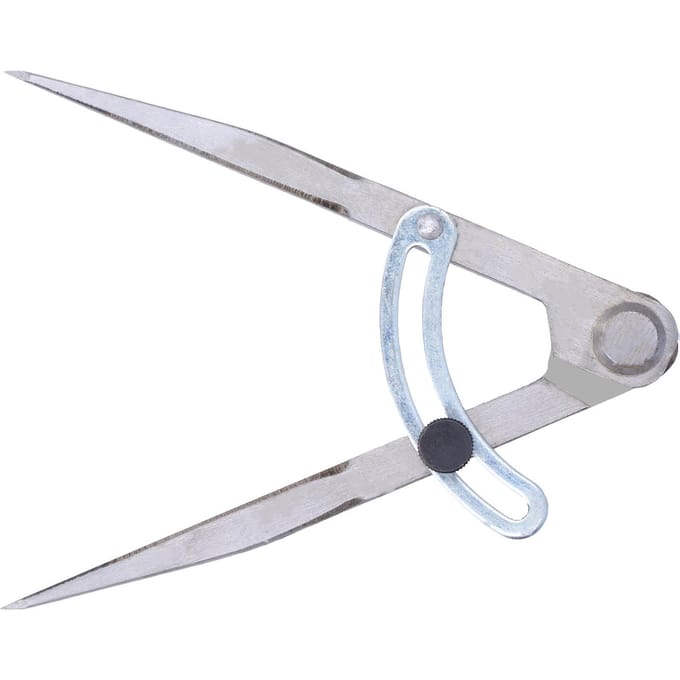 Vleugelpasser Meetpasser Koolstofstaal Verstelbare Hoek Markeergereedschap voor Houtbewerking 106 mm white