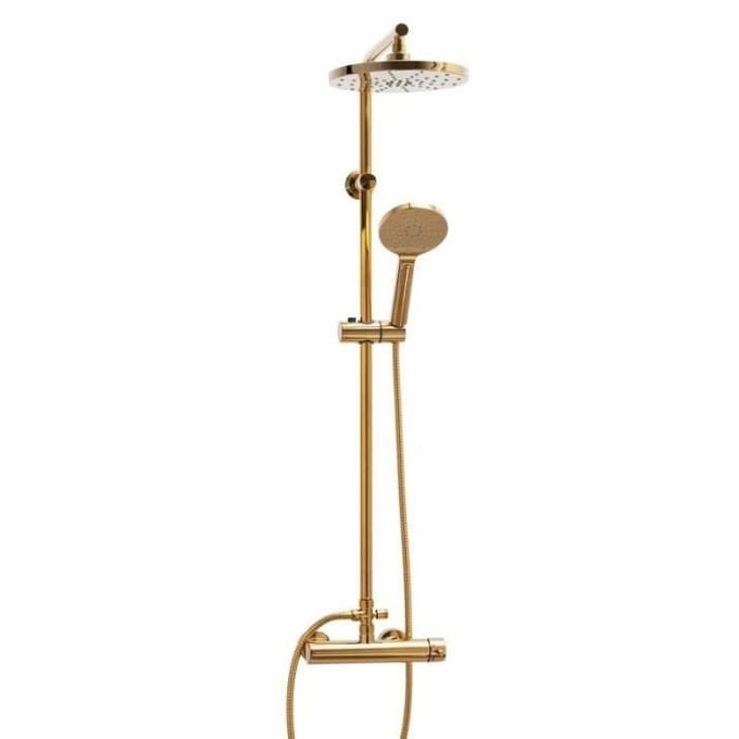 Douche - VIKING CHOICE - Regendouche - Goud - Messing - 23 cm goud