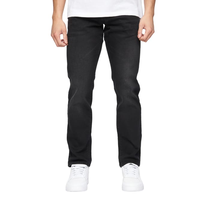 Crosshatch Heren Cadman Rechte Jeans (Zwart wassen)