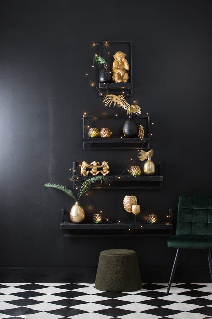 Light & Living Vaas MOLZA zwart