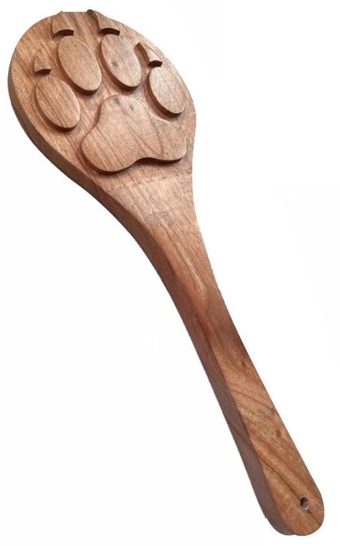 Black Label - Wooden Wolf Paw Paddle