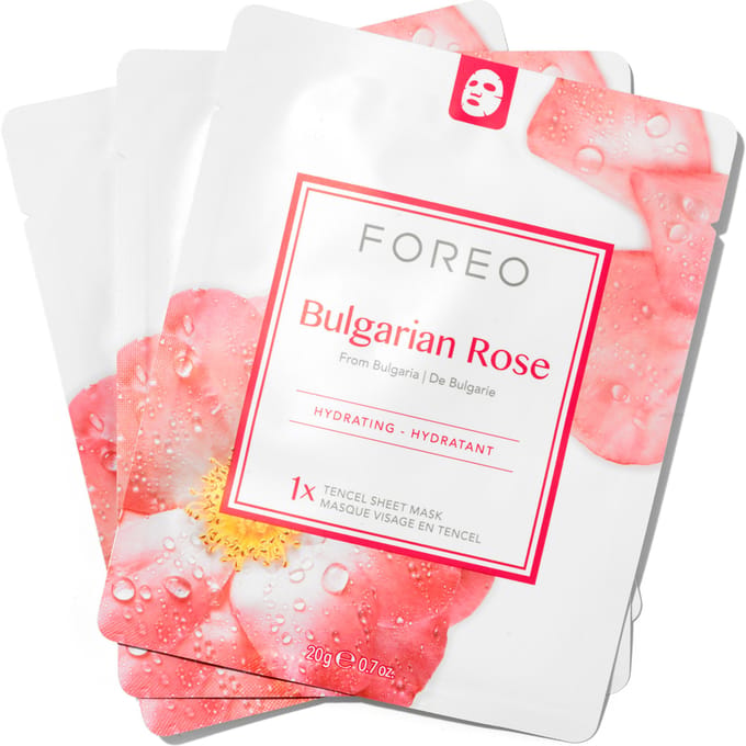 FOREO Bulgarian Rose Moisture-Boosting Sheet Face Mask (3 Pack)