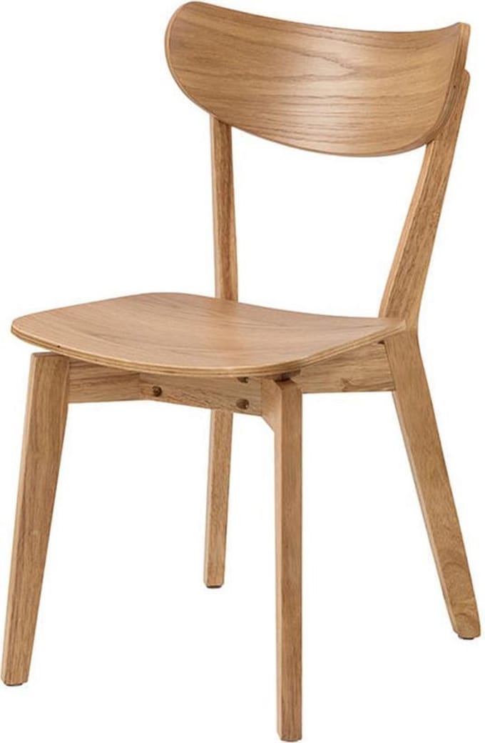 Lisomme Jade Eetkamerstoel Naturel - Hout - Eetkamerstoel Zonder Armleuning - Scandinavisch