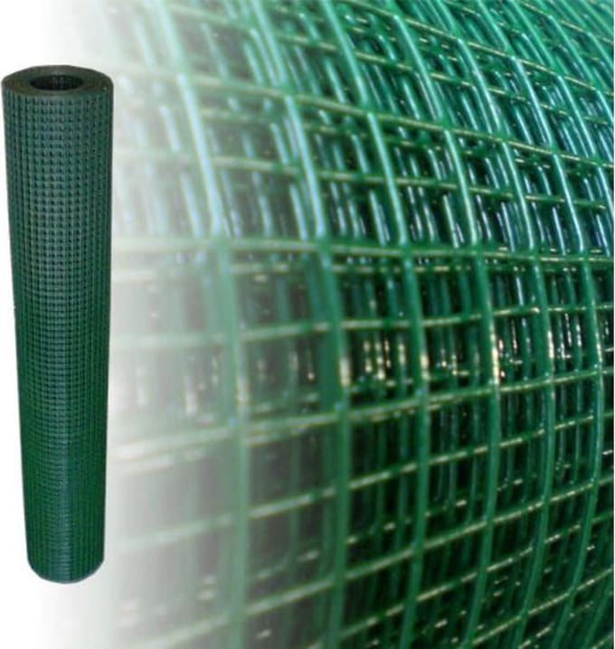 Volieregaas 12 x 12mm 1,05mm 100cm x 10m groen.