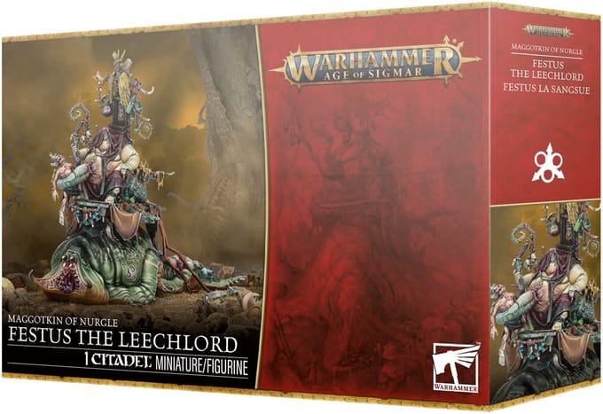 Beeldje Games Workshop Warhammer AoS - Maggotkin of Nurgle : Festus la Sangsue