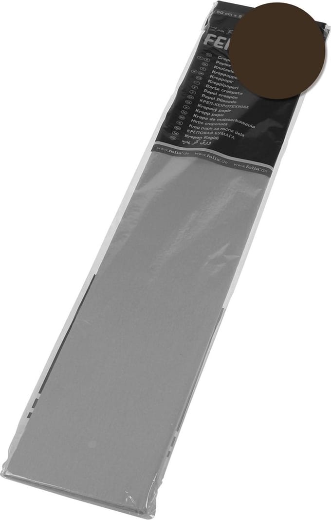 Folia crêpepapier chocoladebruin