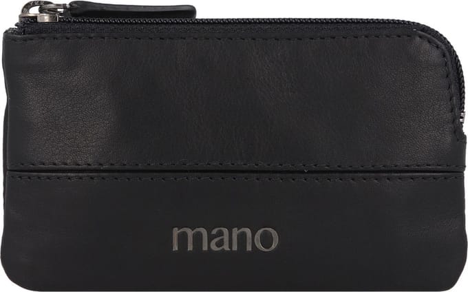 mano Don Romeo Sleuteletui Leer 11,5 cm - schwarz