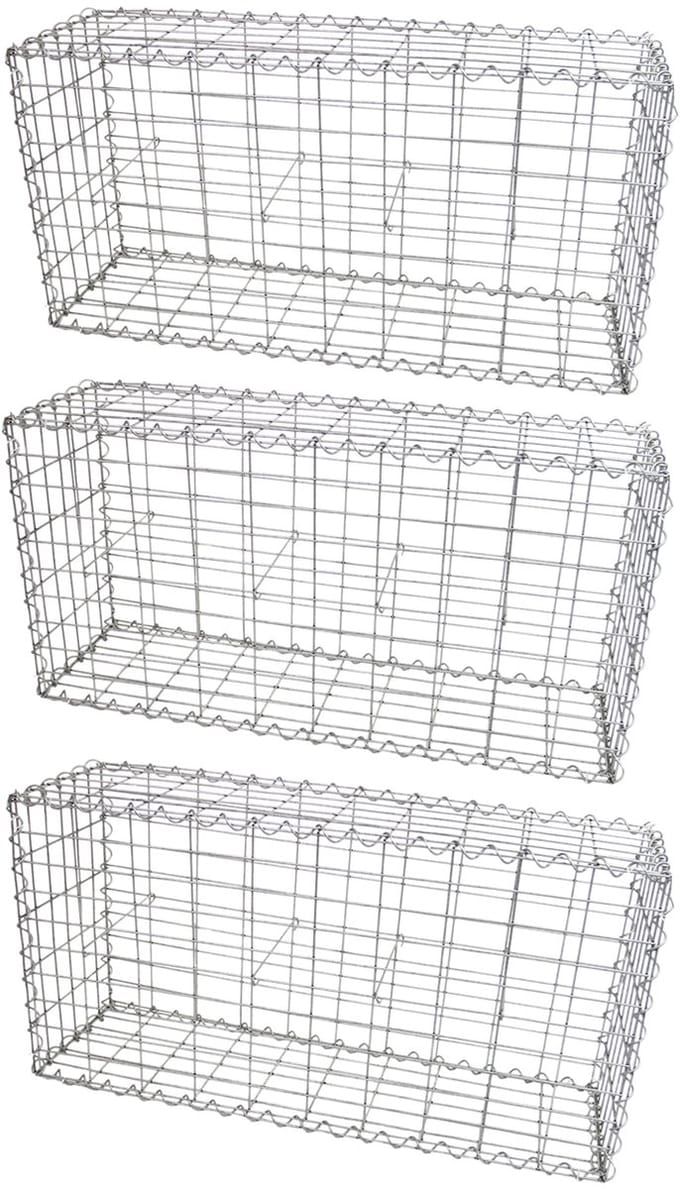 Schanskorf muur - set van 3 - 100x50x30 cm