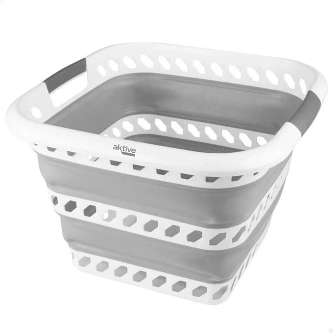 Aktive 63115 Opvouwbare Mand 40l Transparant