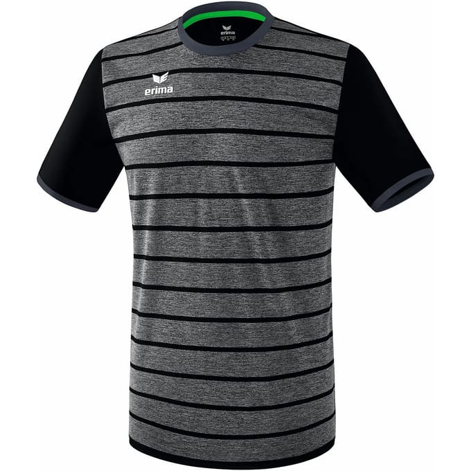 Erima Roma Shirt Korte Mouw Heren - Zwart / Slate Grey | Maat: S