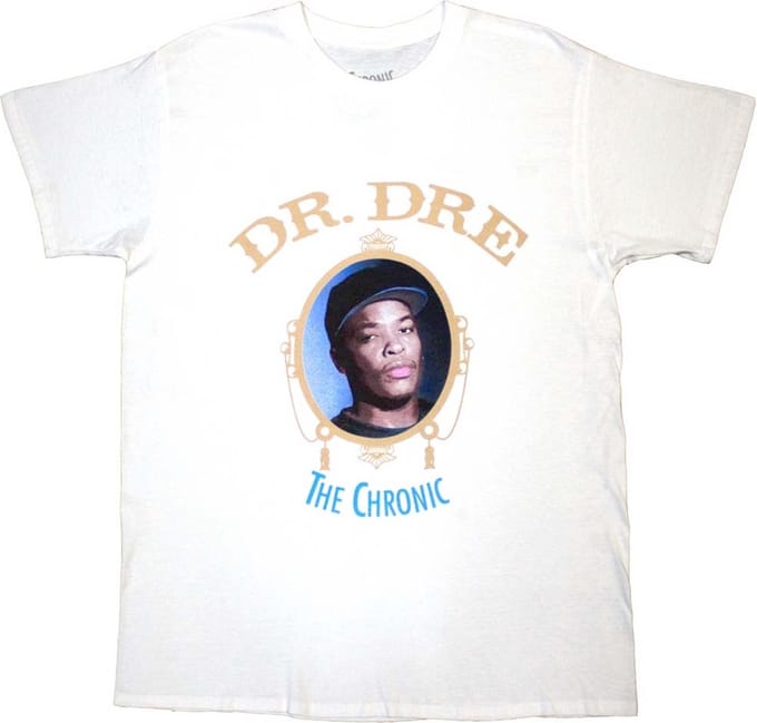 Dr. Dre - The Chronic Heren T-shirt - S - Wit