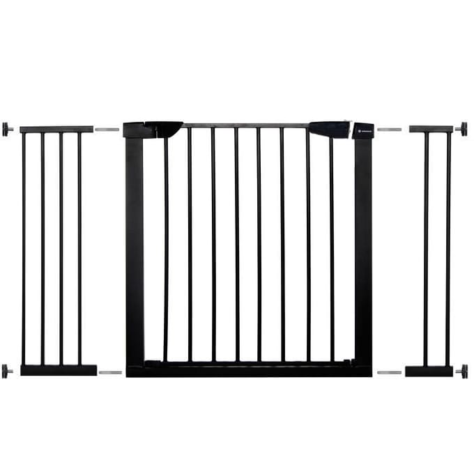 Springos Traphekje | Traphek | Veiligheidshekje | Metaal | Zwart | 118 - 124 cm