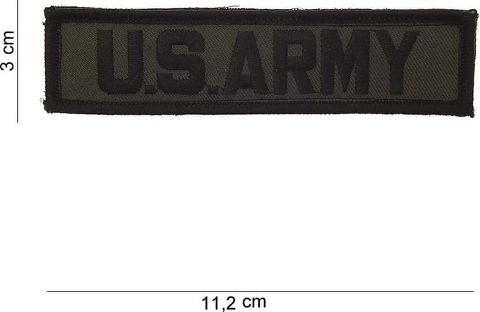 Embleem stof US Army (streep)