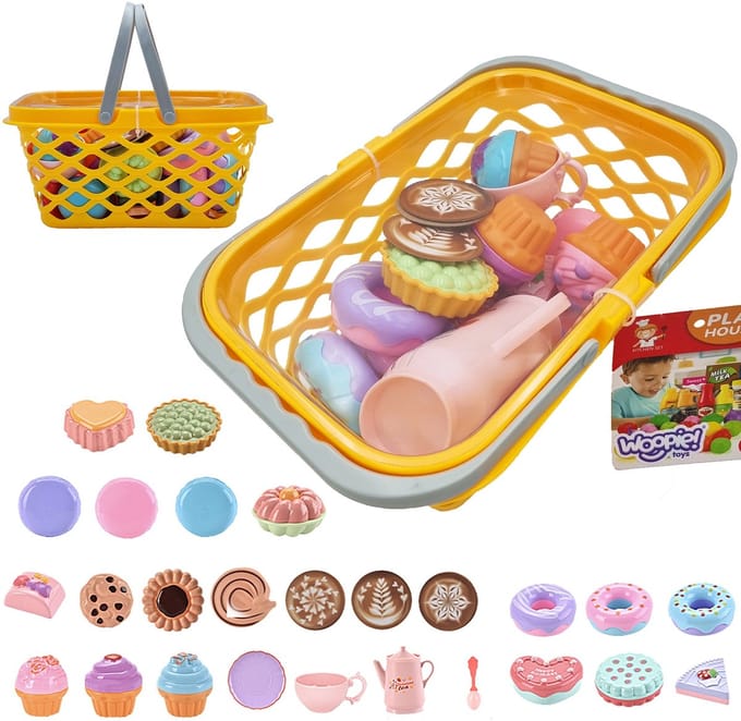 Woopie Winkelmandje Met Theeservies En Snoep 26 St. - UNI