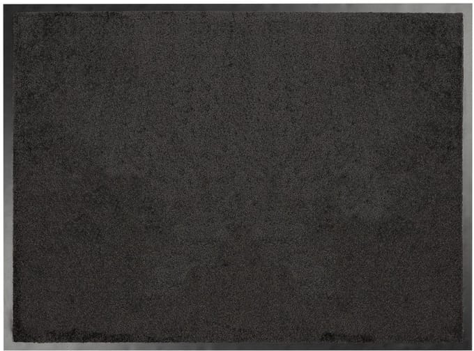 FLOORDIREKT Deurmat Performa - Hoog Absorptievermogen - Voor Binnen en Buiten - Zwart - 60 x 90 cm